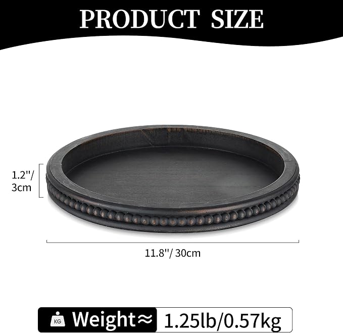 Hanobe Round Decorative Tray - Image 4