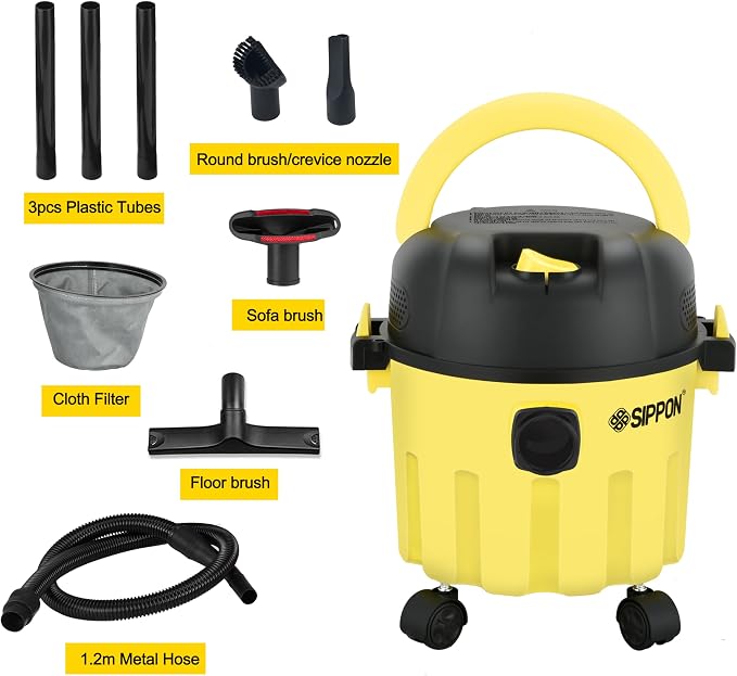 Wet-Dry Vacuum, 3-in-1 Portable Shop Vacuum Cleaner - Image 7