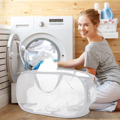 4 Pack Collapsible Laundry Baskets, Foldable Laundry Basket - Image 3