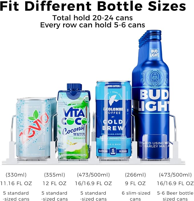 Puricon Drink Organizer for Fridge - Image 3