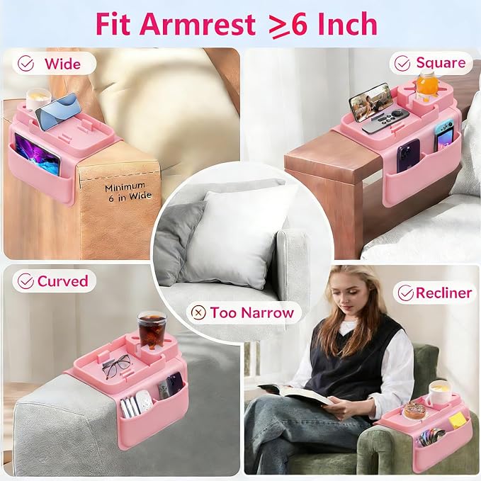 Silicone Couch Cup Holder Tray - Image 6