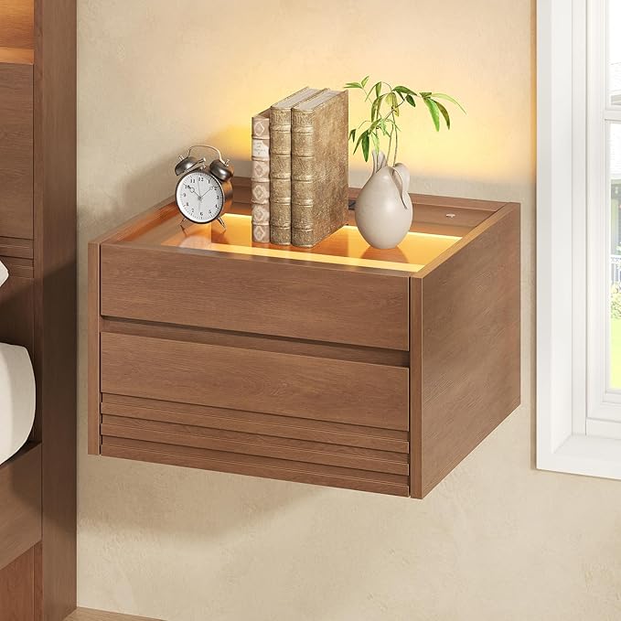 Sikaic Floating Nightstand Wall Mounted by SikaicFurniture