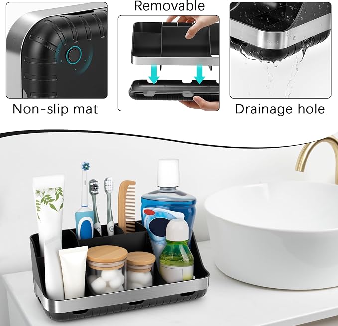 GFWARE Black Toothbrush Holder - Image 4