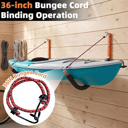 Large Heavy Duty Kayak Wall Mount & Kayak Storage Rack, Garage Hooks - Image 7