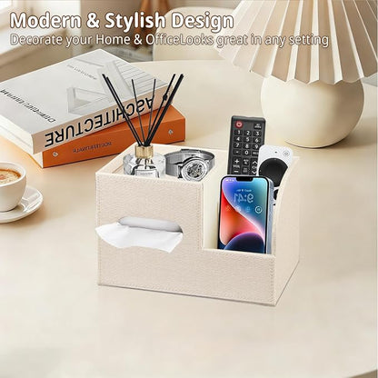 Leather Square Tissue Box Cover - Image 7