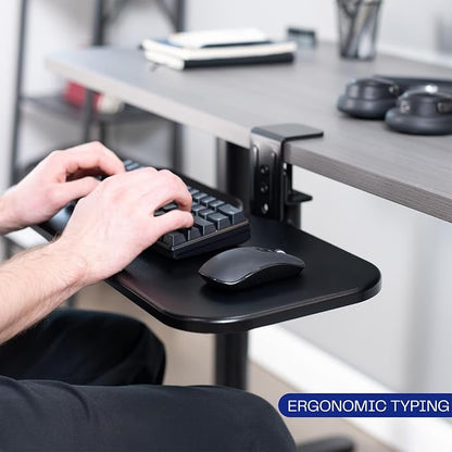 VIVO Clamp-on 23 x 10 inch Rotating Computer Keyboard and Mouse Tray, Extra - Image 7