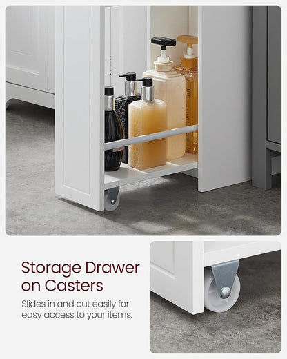 VASAGLE Slim Storage Cabinet, Narrow Storage Organizer - Image 5