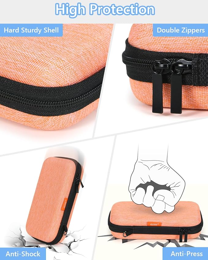 Light-Orange Small Carrying Case Universal Travel Case - Image 4