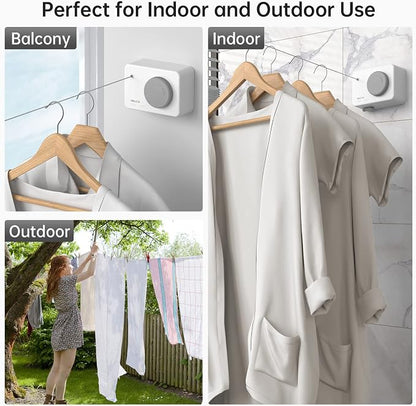 Mbillion Retractable Clothesline 13.8Ft Heavy Duty Clothes Drying Laundry Line - Image 3