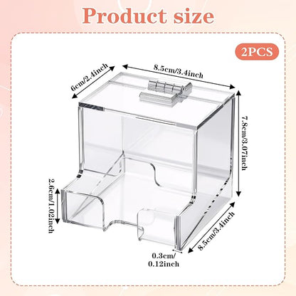2 Pack Clear Acrylic Lip Balm Holder - Image 2
