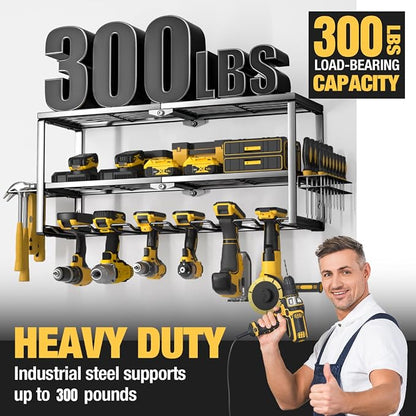YYR Heavy Duty Power Tool Organizer Wall Mount, Cordless Drill Hanger Storage - Image 5