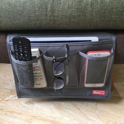 Bedside Storage Organizer with Pockets, Bedside Caddy, Table Cabinet Storage - Image 4