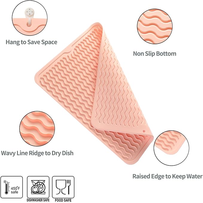 Silicone Dish Drying Mat for Multiple Usage, Easy clean, Eco-friendly, - Image 4