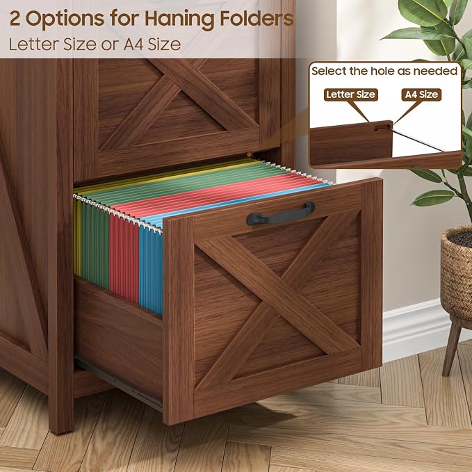 Halitaa Small Farmhouse File Cabinet - Image 6