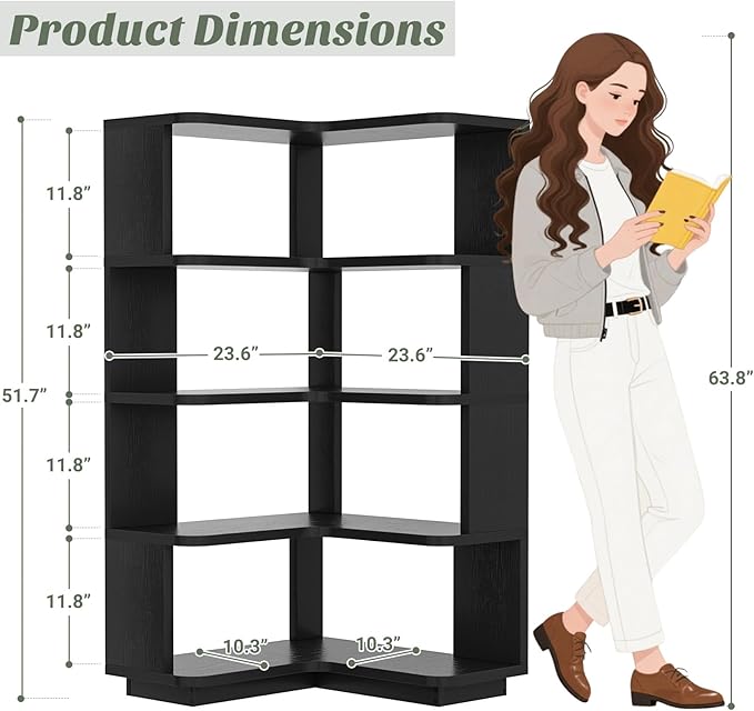 Armocity Corner Book Shelf - Image 3
