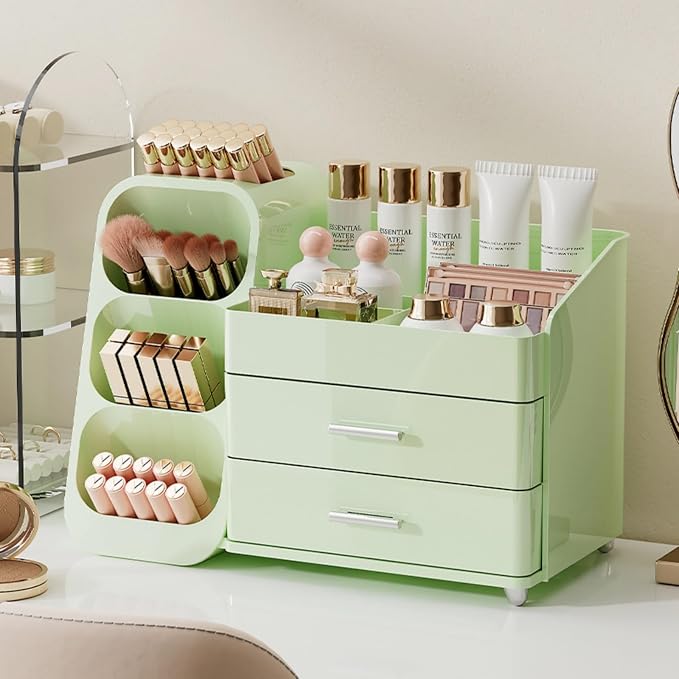 Booklov Makeup Organizer for Vanity, Large Capacity Cosmetic Display Case by Booklov