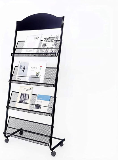 Floor Standing Magazine Rack, The Wheels by Vmsiuory