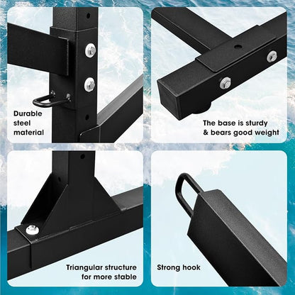Adjustable Kayak Storage Rack, Freestanding Sup Storage Stand, Weatherproof - Image 5