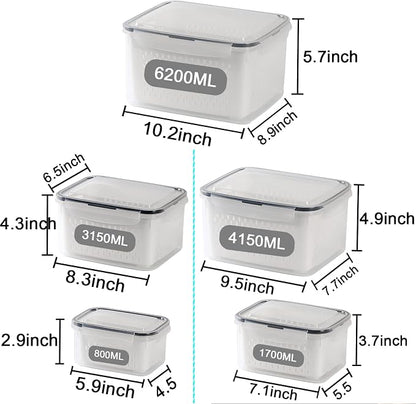 Large Fridge Food Storage Container Set - Image 2
