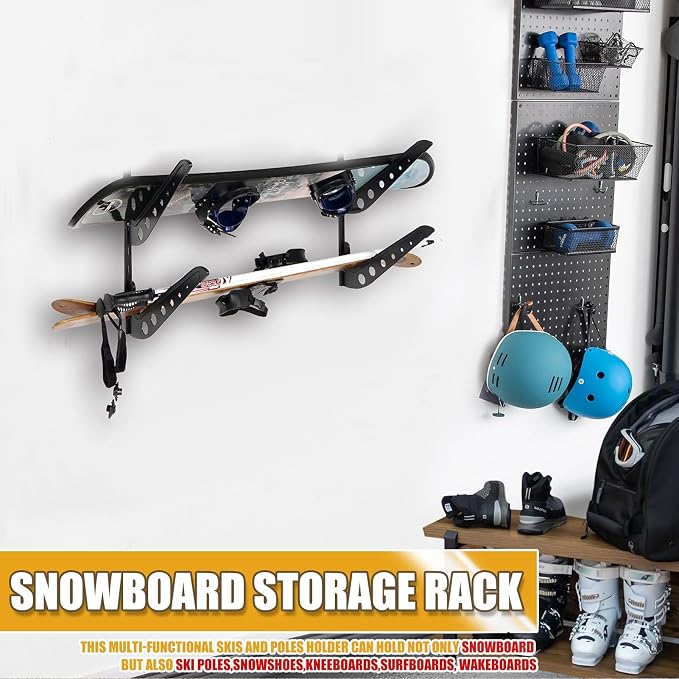 Snowboard Wall Racks, Adjustable Storage Rack - Image 3