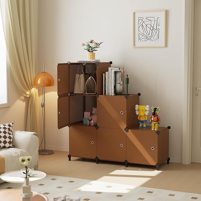 Cube Storage Organizer, 6-Cube Shelves Unit - Image 4