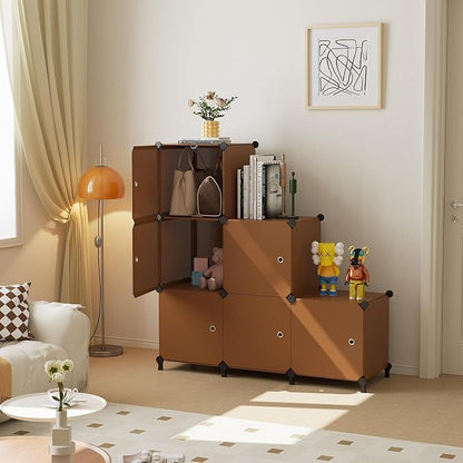 Cube Storage Organizer, 6-Cube Shelves Unit - Image 4