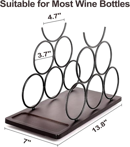 Countertop Wine Rack, Small Wine Rack and Wine Bottle Holder - Image 4