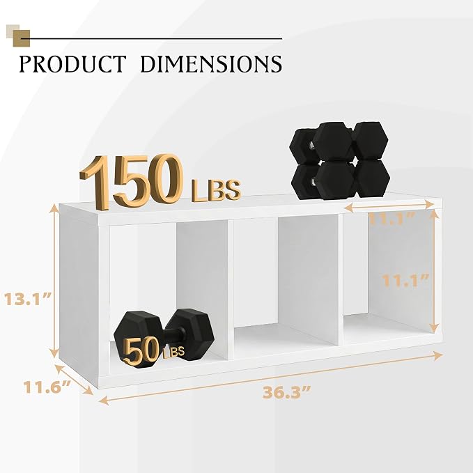 WannabeMyself【2026 Wooden Thick Frame】 3 Cube Storage Organizer - Image 2