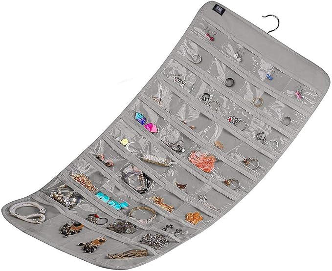 BB Brotrade Hanging Jewelry Organizer, Accessories Organizer, 80 Pocket - Image 2