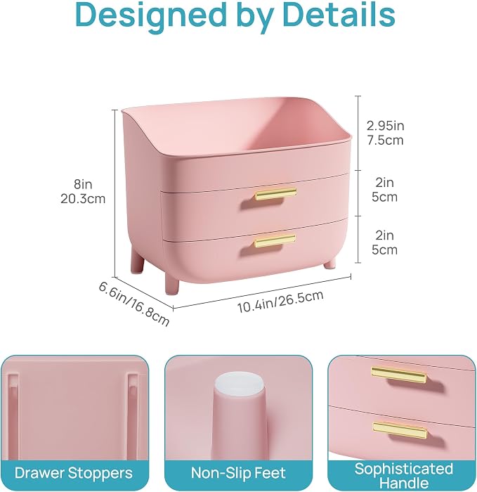 Vtopmart 3-Tier Skincare Makeup Organizer, - Image 2