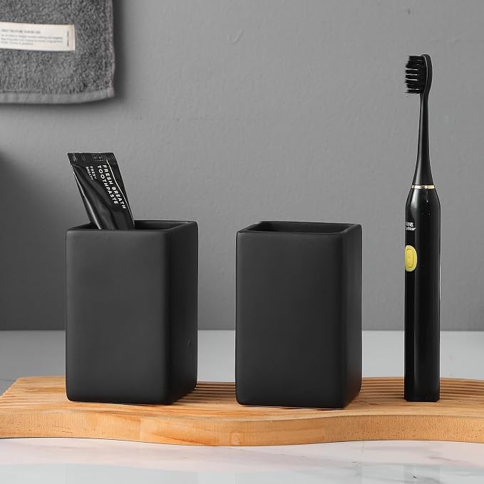 Black Square Toothbrush Holders - Image 8