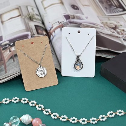 MOOCA Plain Hanging Earring Necklace Cards, Necklace Display, Earring Card - Image 5