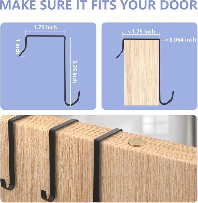FENTEC 2 Pack Over the Door Shoe Organizer, Hanging Shoe Organizers - Image 2