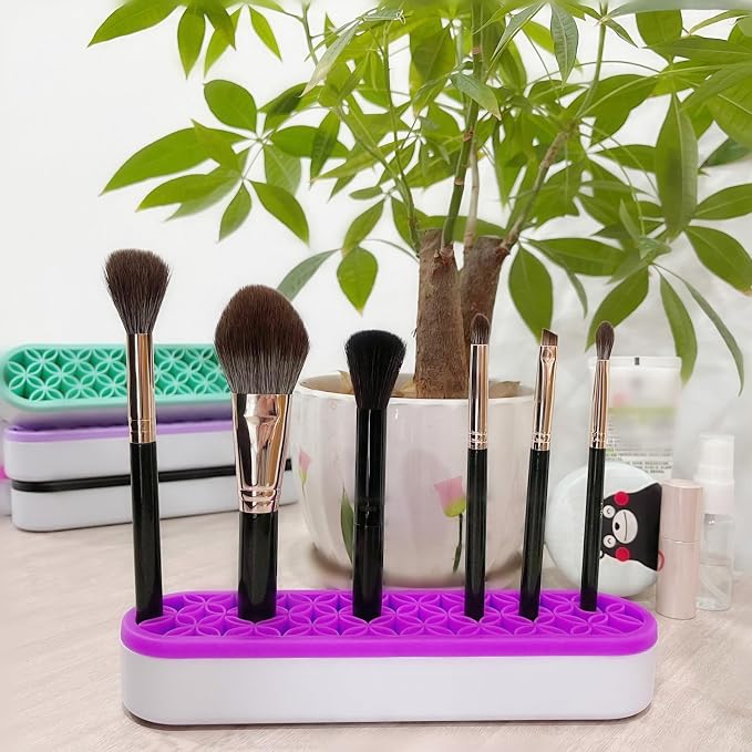 TANG SONG 1 PC Silicone Make up Brush Holder Cosmetic Storage Box Desktop - Image 4