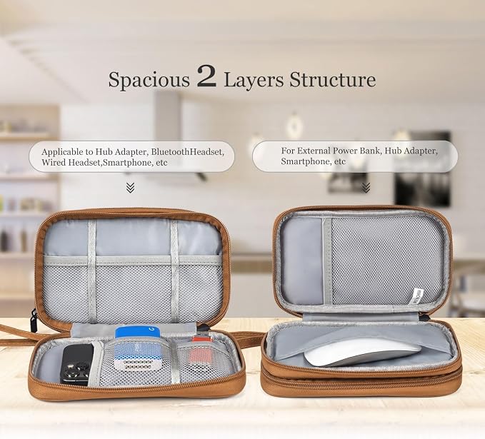 Electronic Organizer Travel Cable Accessories Case, Electronic Organizer Bag - Image 5
