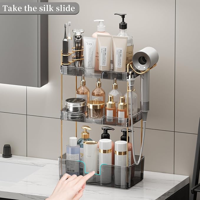 YCIA&DONE Bathroom Counter Organizer, Large Makeup Organizer Countertop - Image 5