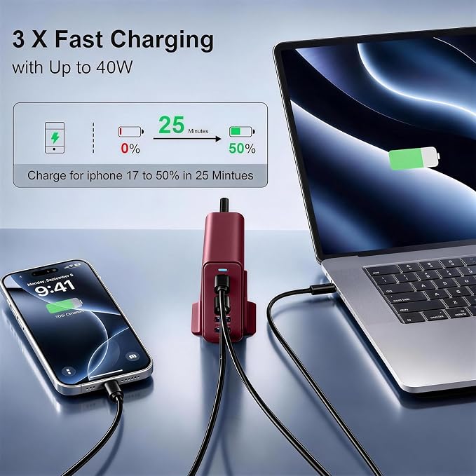 165W GaN USB C Charging Station, 6 Port Desktop Charger - Image 4