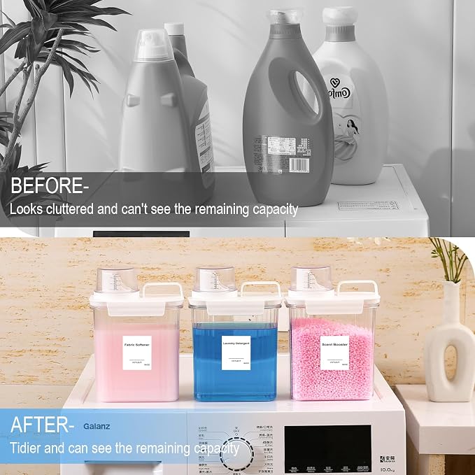 64 OZ Laundry Detergent Dispenser, Liquid Laundry Soap Dispenser, Fabric - Image 3