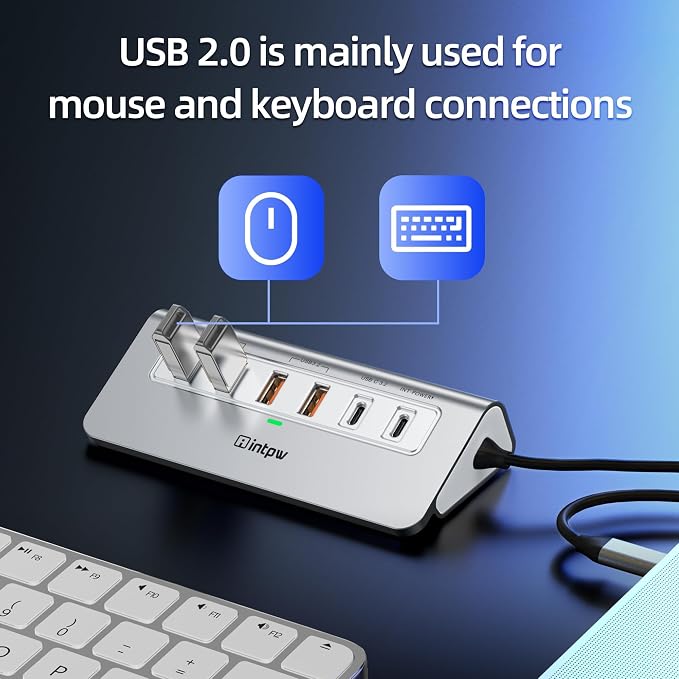intpw USB C Hub, P9 PRO USB C Hub Multiport Adapter - Image 8