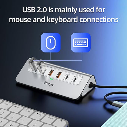 intpw USB C Hub, P9 PRO USB C Hub Multiport Adapter - Image 8