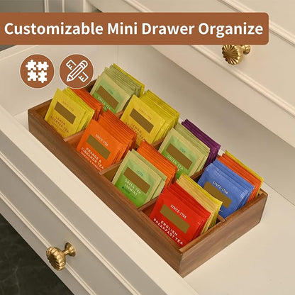 Acacia Wood Tea Bag Organizer - Image 7