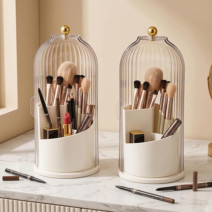 3 Tier Makeup Organizer with Clear Lid - Image 6
