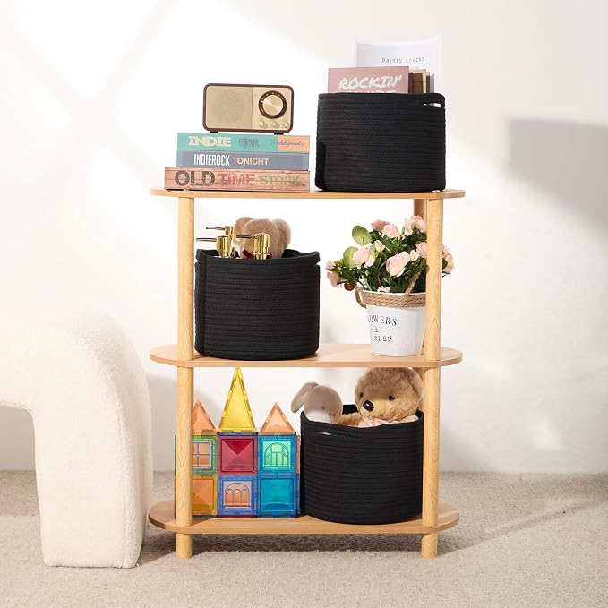 Small Basket for Organizing | Cube Shelf Closet Storage Baskets | 9.7×9.7×7.1” - Image 6