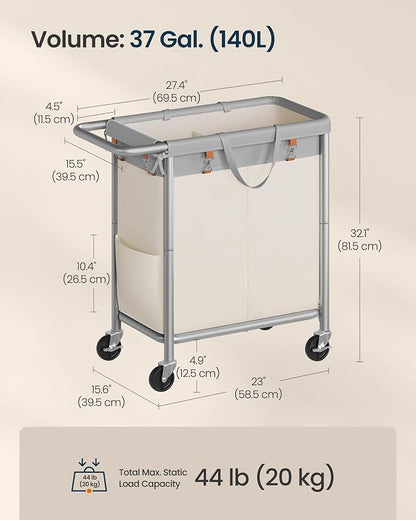 SONGMICS HOME Rolling Laundry Basket - Image 7