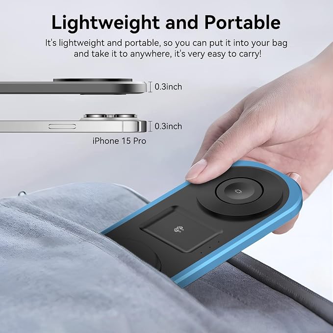 3 in 1 Fast Wireless Charger Stand - Image 6