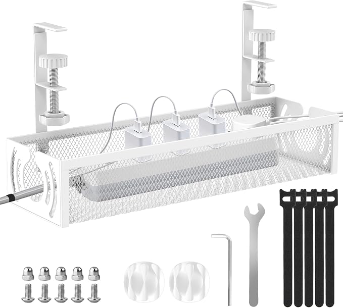 Cable Management, Metal Cable Organizer by LOVJOYSE