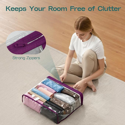10PACK Clear Zippered Storage Bags - Image 6