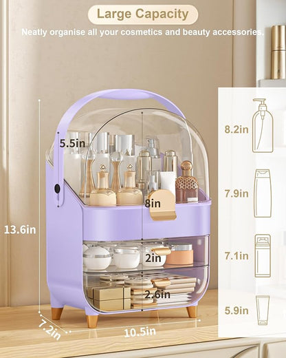 Makeup Organizer Countertop, Skincare Holder Bathroom Counter Organizer - Image 2
