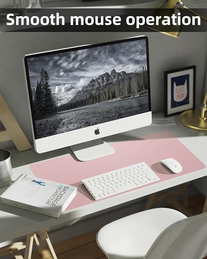 Leather Desk Protector, Non-Slip PU Laptop Mat - Image 4