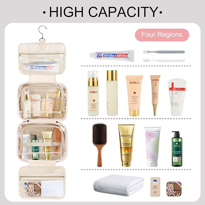 TOPEAST Travel Toiletry Bag for Women - Image 4